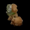 Green Apophyllite Pesudo Crystals with Stilbite Natural Mineral Specimen - image 2