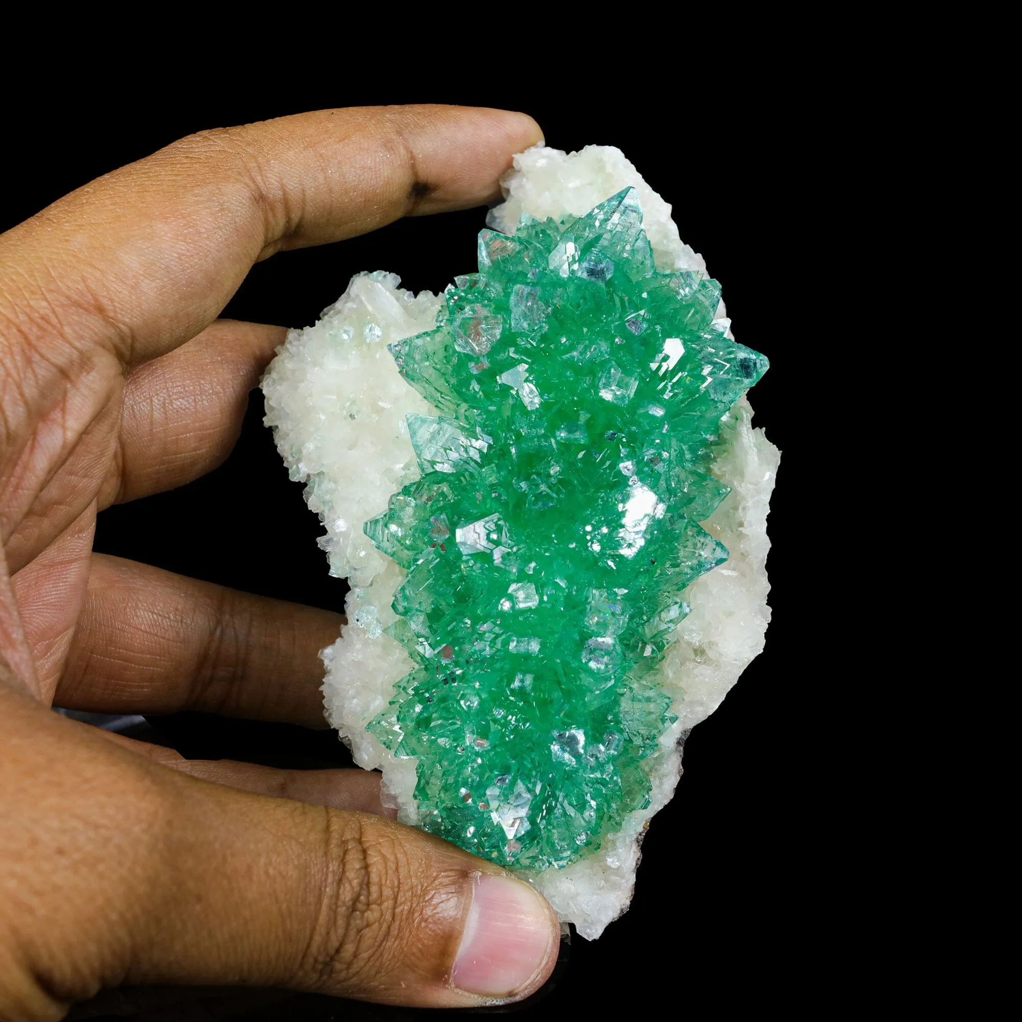 Green Apophyllite sharp terminated Natural Mineral Specimen USA - image 4