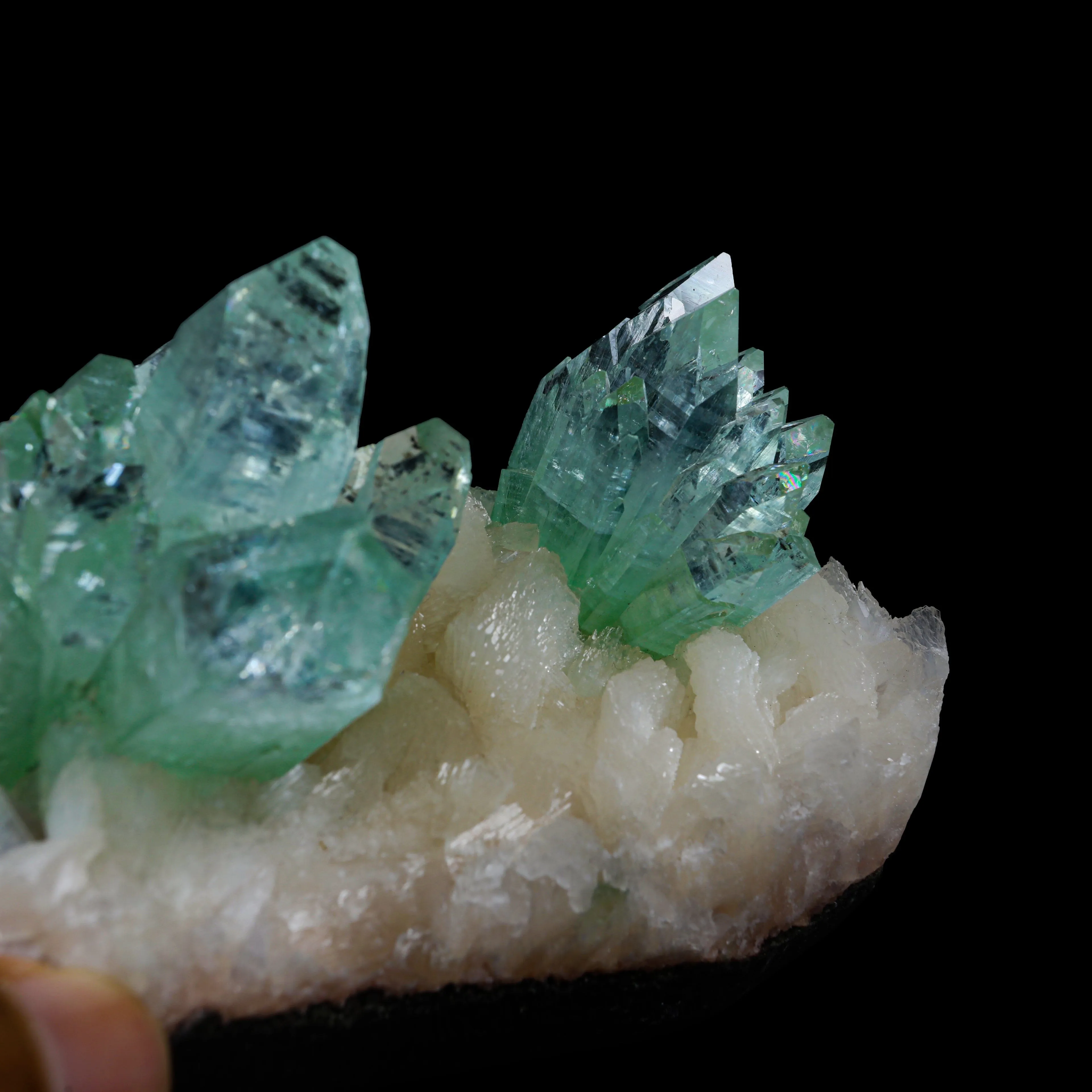 Green Apophyllite sharp terminated Natural Mineral Specimen USA - image 7