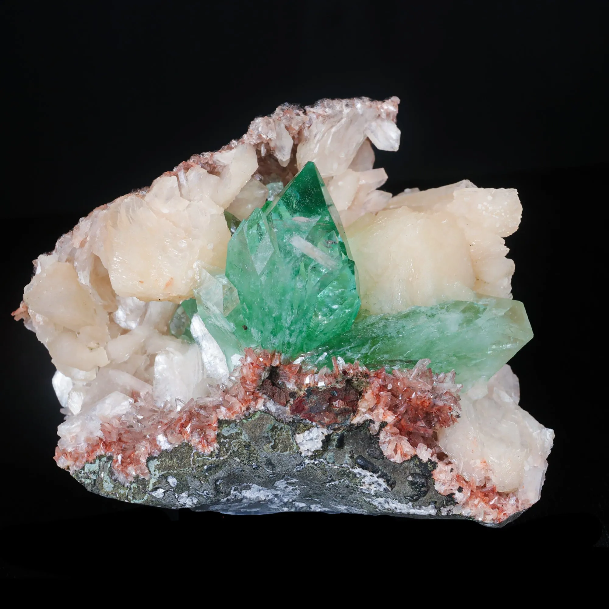 Green Apophyllite sharp terminated Natural Mineral Specimen USA - image 1