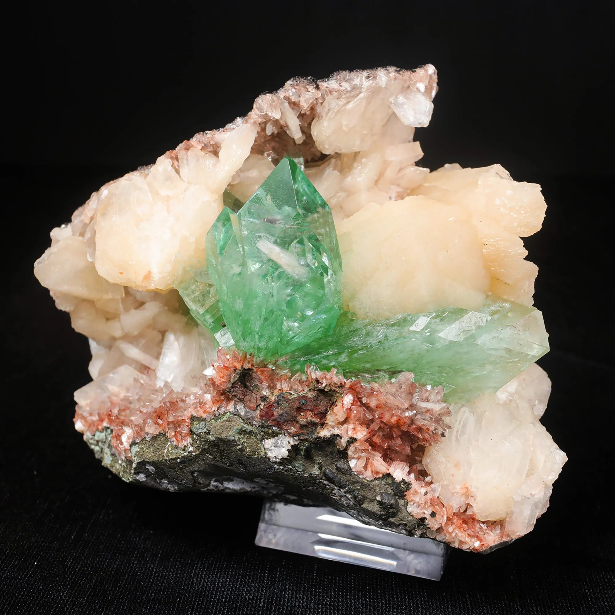 Green Apophyllite sharp terminated Natural Mineral Specimen USA - image 2