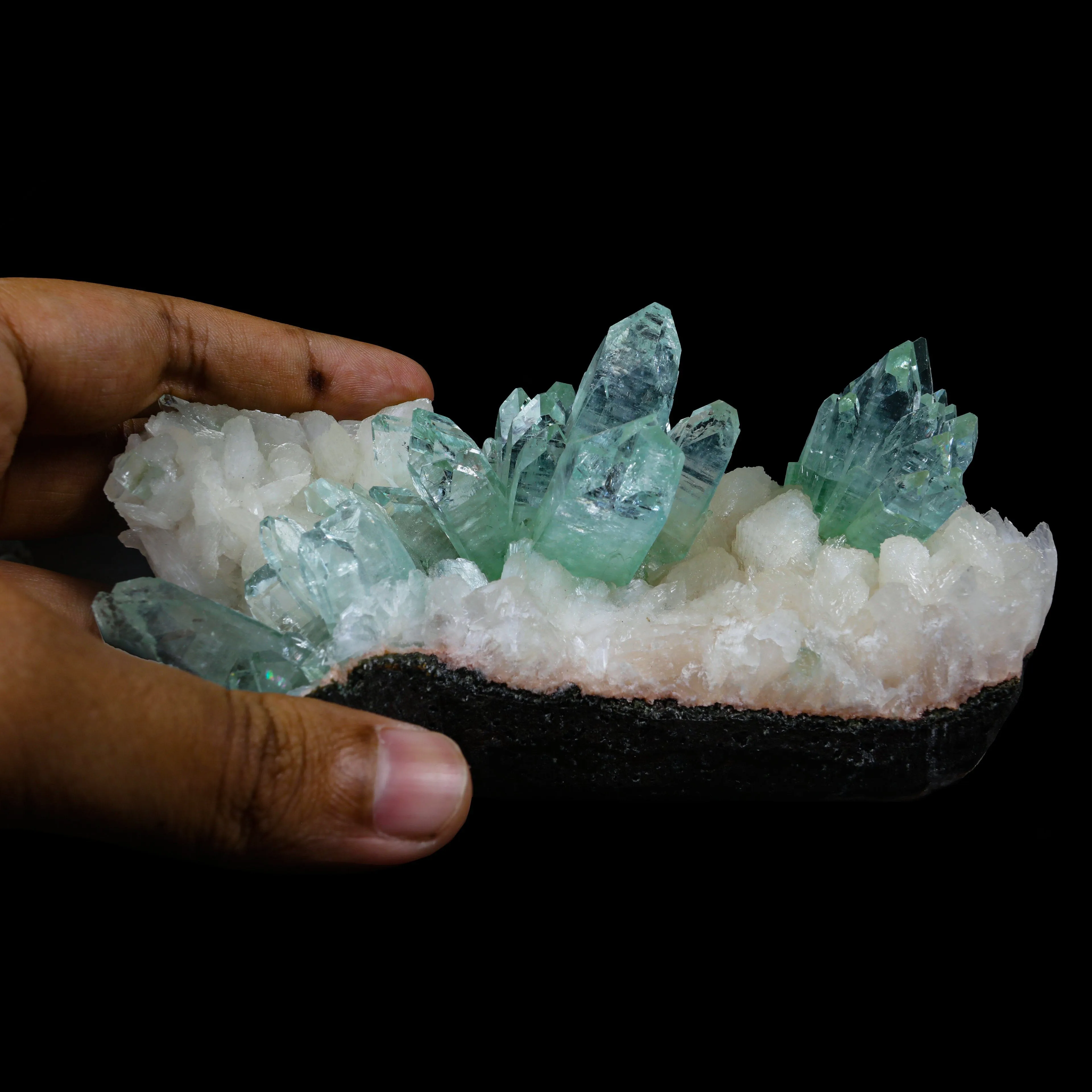 Green Apophyllite sharp terminated Natural Mineral Specimen USA - image 8