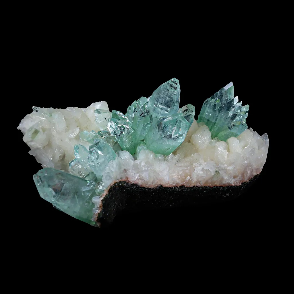 Green Apophyllite sharp terminated Natural Mineral Specimen USA image