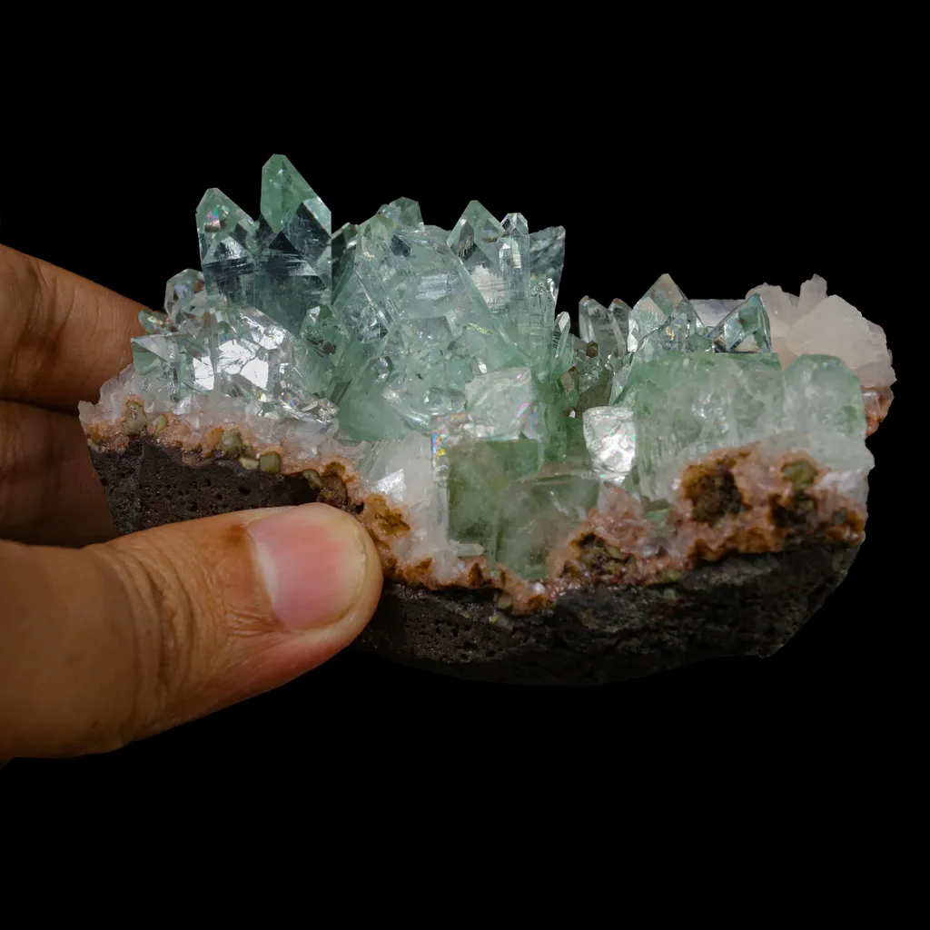 Green Apophyllite sharp terminated Natural Mineral Specimen USA - image 5