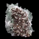 Green Apophyllite Sparkling with Chalcedony Natural Mineral Specimen - image 6