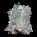 Green Apophyllite Sparkling with Chalcedony Natural Mineral Specimen - image 4