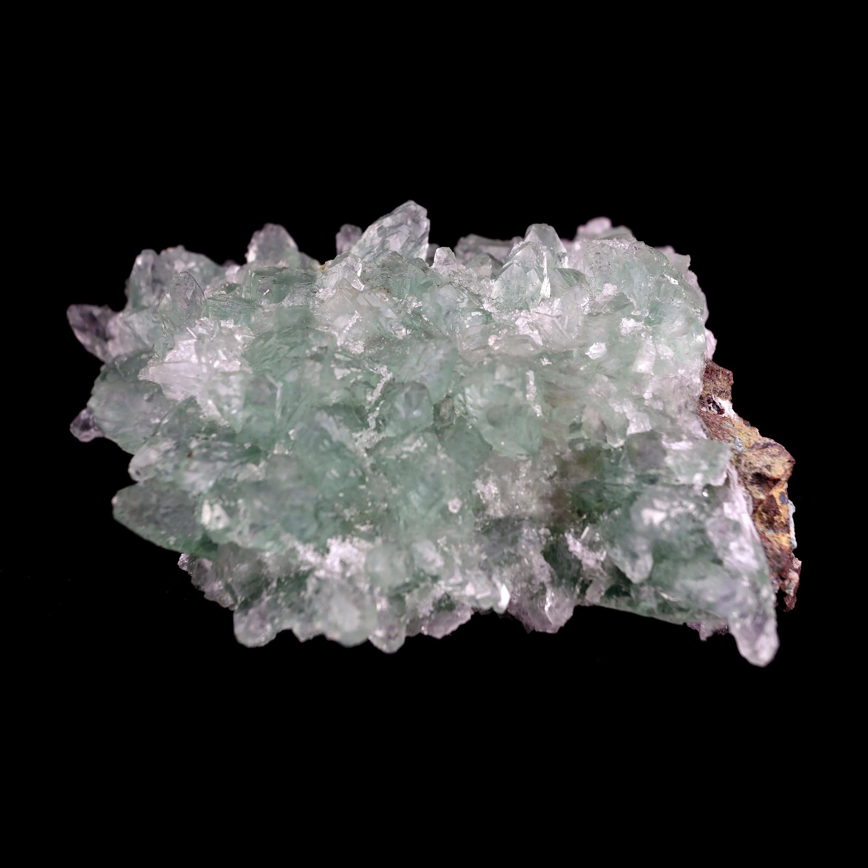 Green Apophyllite Sparkling with Chalcedony Natural Mineral Specimen - image 5