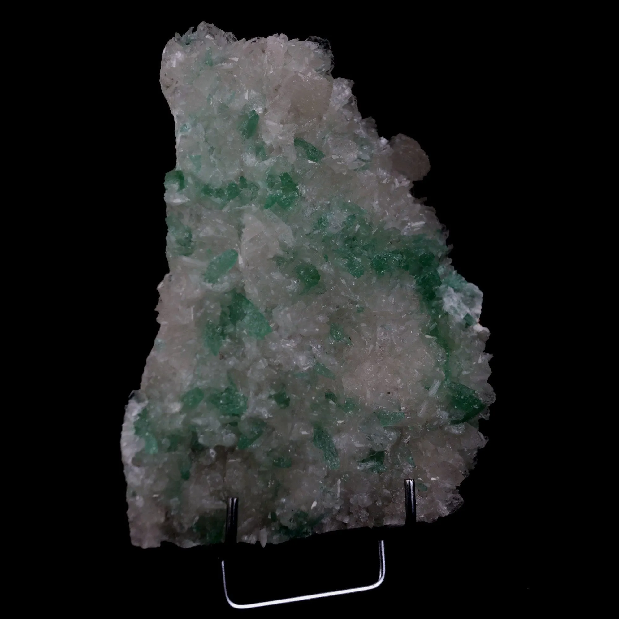 Green Apophyllite Sprakling Crystals with Stilbite Natural Mineral Specimen - image 2