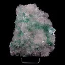 Green Apophyllite Sprakling Crystals with Stilbite Natural Mineral Specimen - image 1