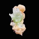 Green Apophyllite & Stilbite Spray with Scolecite Needles | Rare Indian Zeolite Mineral Specimen from Ahmednagar DK100 - image 2