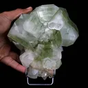 Green Apophyllite Terminate Cubes with Stilbite Natural Mineral Specimen - image 4