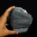 Green Apophyllite with Calcite Free standing Natural Mineral Specimen - image 5