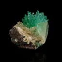 Green Apophyllite with Calcite Natural Mineral Specimen - image 3
