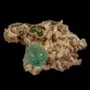 Green Apophyllite With Chalsedony Natural Mineral Specimen - image 3