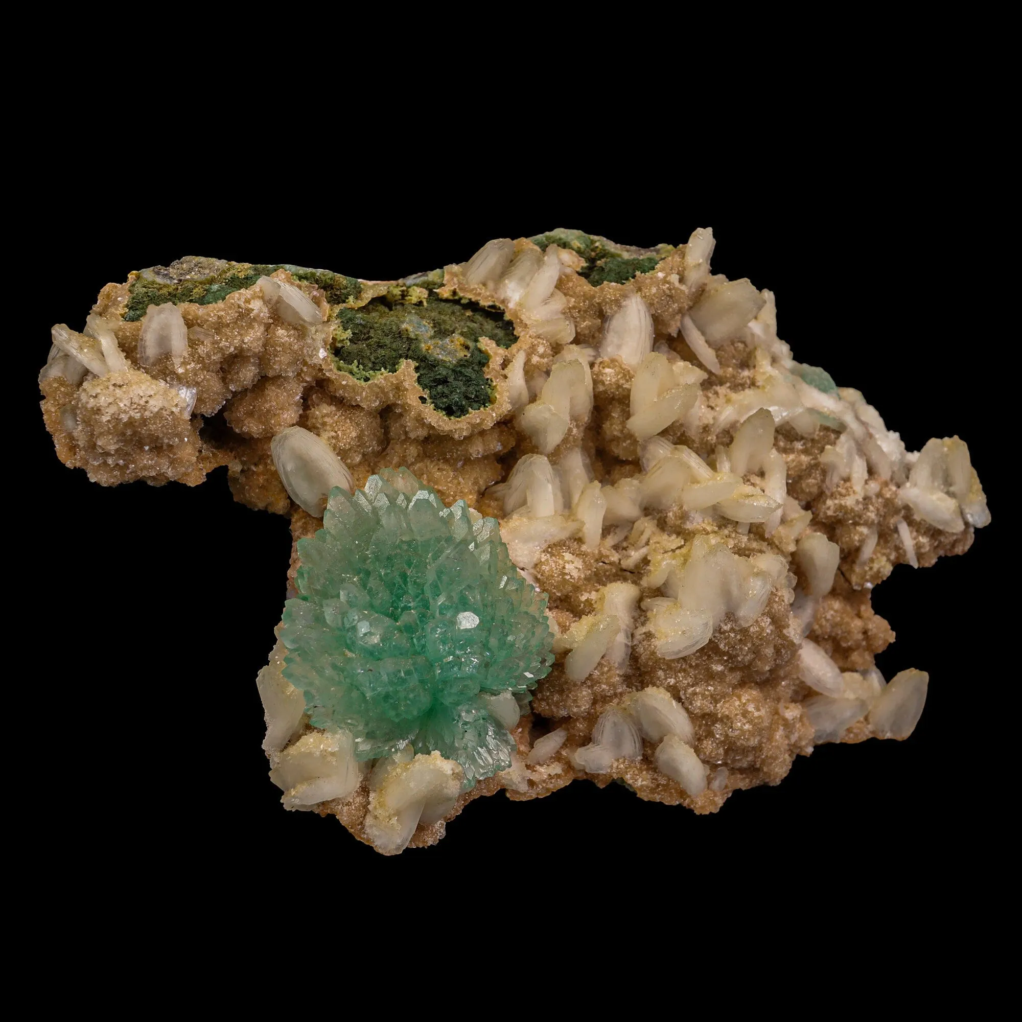 Green Apophyllite With Chalsedony Natural Mineral Specimen - image 3