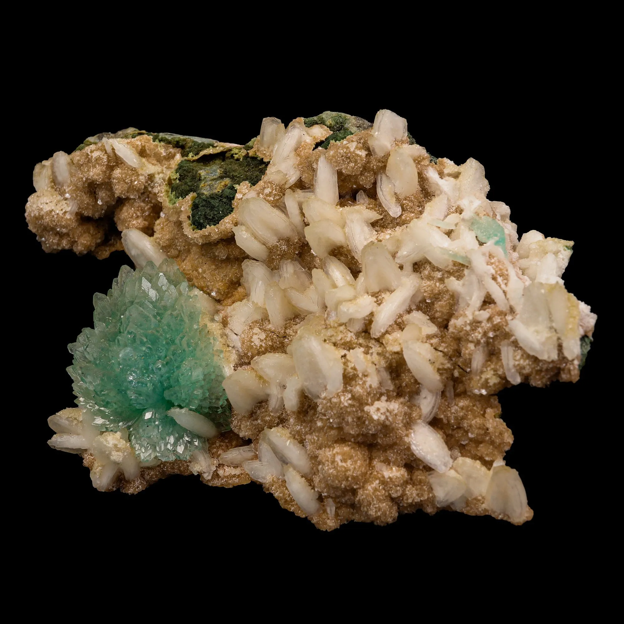 Green Apophyllite With Chalsedony Natural Mineral Specimen - image 2