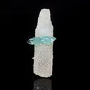 Green Apophyllite with Coated Calcite Rare Bat Formation Natural Mineral Specimen - image 1