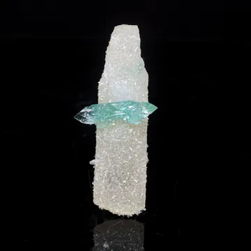Green Apophyllite with Coated Calcite Rare Bat Formation Natural Mineral Specimen