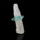 Green Apophyllite with Coated Calcite Rare Bat Formation Natural Mineral Specimen - image 2