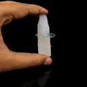 Green Apophyllite with Coated Calcite Rare Bat Formation Natural Mineral Specimen - image 5