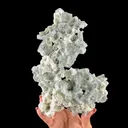 Green Apophyllite with Cotton-Ball Mordenite & Stilbite - Raw Indian Zeolite Cluster from Ahilyanagar ,India - image 8