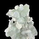 Green Apophyllite with Cotton-Ball Mordenite & Stilbite - Raw Indian Zeolite Cluster from Ahilyanagar ,India - image 4