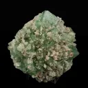 Green Apophyllite with Mordenite Natural Mineral Specimen - image 3