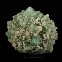 Green Apophyllite with Mordenite Natural Mineral Specimen - image 1