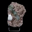 Green Apophyllite with Mordenite on Heulandite Natural Mineral Specimen - image 1