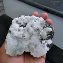 Green Apophyllite with Scolecite Flower - image 6