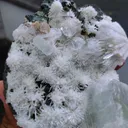 Green Apophyllite with Scolecite Flower - image 3