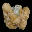 Green Apophyllite with Scolecite on Stilbite – Premium Zeolite Mineral Specimen - image 1