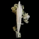 Green Apophyllite with Scolecite Sprays Natural Mineral Specimen - image 1