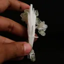 Green Apophyllite with Scolecite Sprays Natural Mineral Specimen - image 5