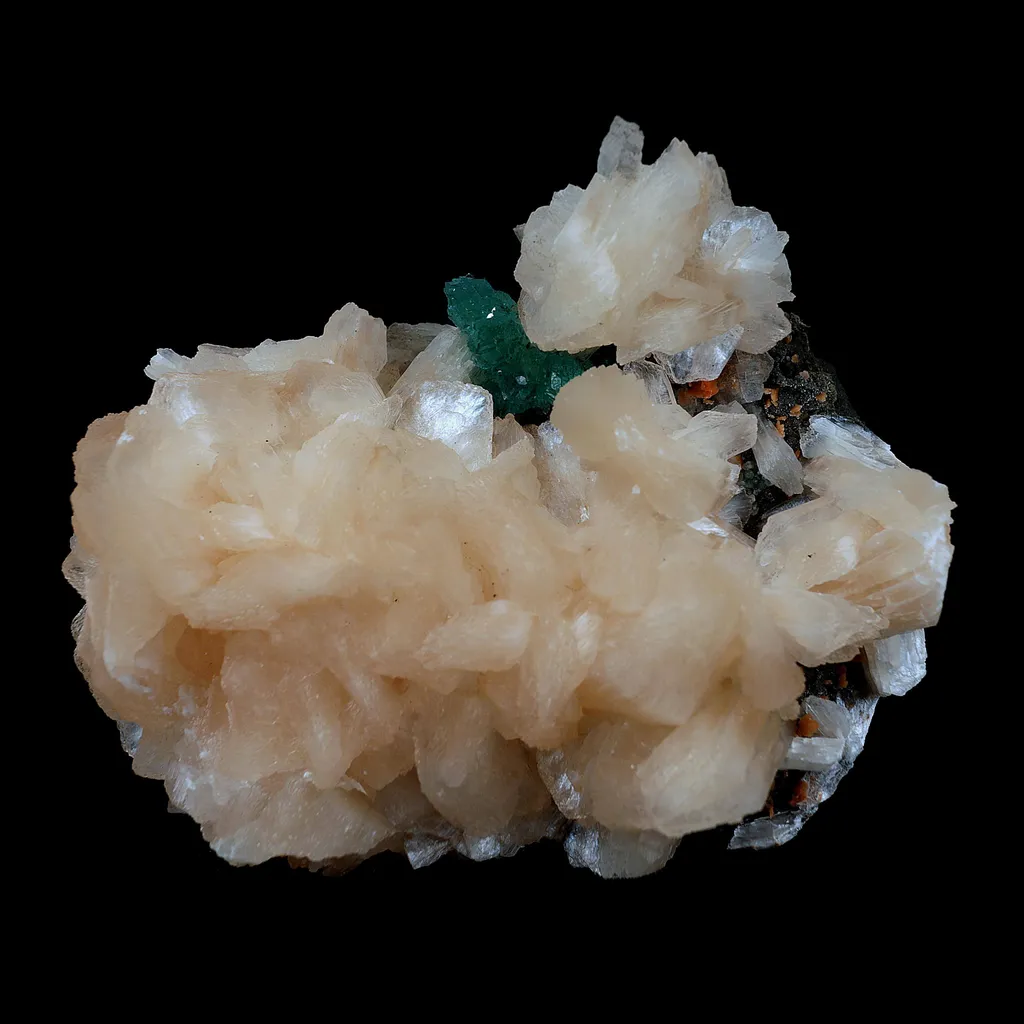 Green Apophyllite with Stilbite Cluster Natural Mineral Specimen - image 3