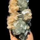 Green Apophyllite with Stilbite Crystal Cluster – Natural Indian Zeolite Mineral Specimen | Cubic Apophyllite Formation, Collector Display Piece - image 5