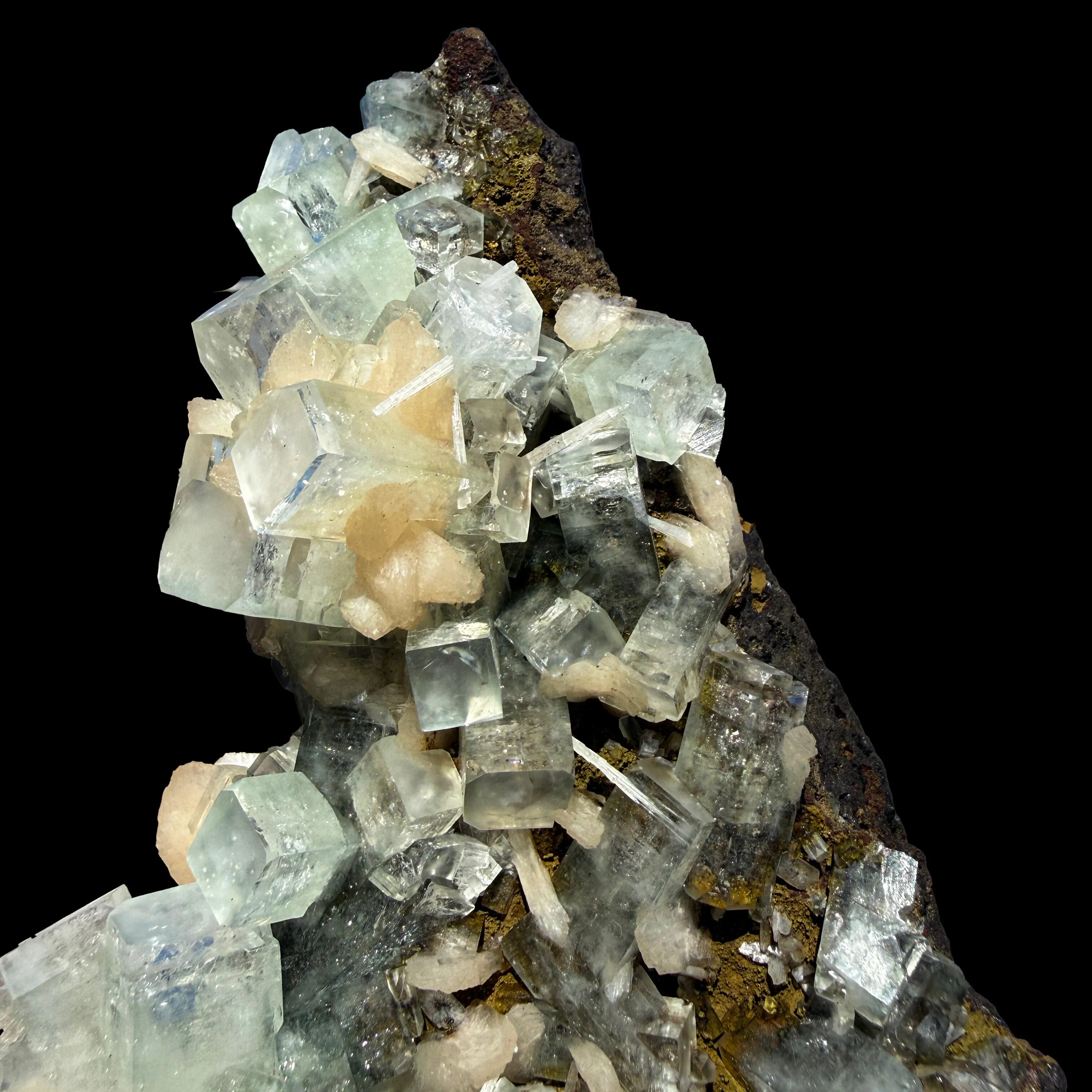 Green Apophyllite with Stilbite Crystal Cluster – Natural Indian Zeolite Mineral Specimen | Cubic Apophyllite Formation, Collector Display Piece - image 7