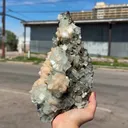 Green Apophyllite with Stilbite Crystal Cluster – Natural Indian Zeolite Mineral Specimen | Cubic Apophyllite Formation, Collector Display Piece - image 9