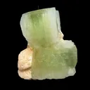 Green Apophyllite with Stilbite from Nashik Maharashtra India | Natural Zeolite Mineral Specimen - image 1