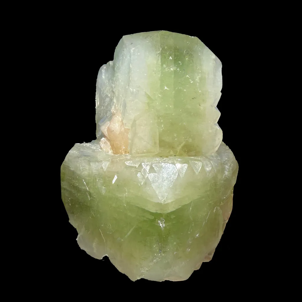 Green Apophyllite with Stilbite from Nashik Maharashtra India | Natural Zeolite Mineral Specimen - image 6