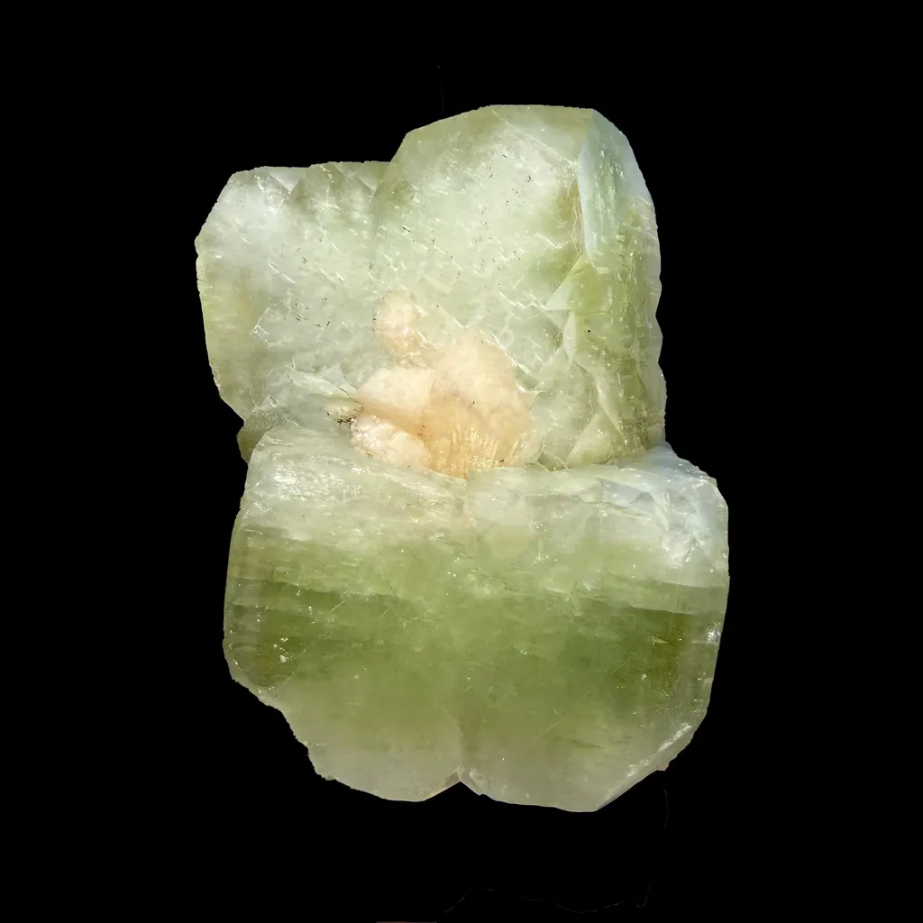 Green Apophyllite with Stilbite from Nashik Maharashtra India | Natural Zeolite Mineral Specimen - image 3
