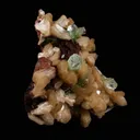 Green Apophyllite with Stilbite Natural Mineral Specimen - image 3