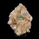 Green Apophyllite with Stilbite Natural Mineral Specimen - image 1