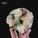 Green Apophyllite With Stilbite Natural Mineral Specimen - image 6