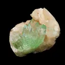 Green Apophyllite With Stilbite Natural Mineral Specimen - image 2