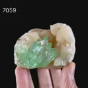 Green Apophyllite With Stilbite Natural Mineral Specimen - image 5