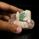 Green Apophyllite With Stilbite Natural Mineral Specimen - image 4