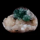 Green Apophyllite with Stilbite Natural Mineral Specimen - image 5