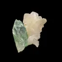 Green Apophyllite With Stilbite Natural Mineral Specimen - image 1