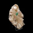 Green Apophyllite with Stilbite Natural Mineral Specimen - image 2